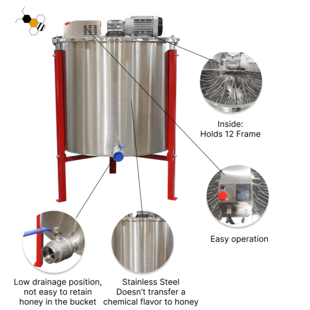 12 frame dadant honey extractor