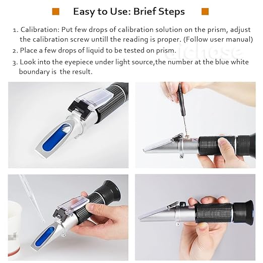 how to use honey refractometer