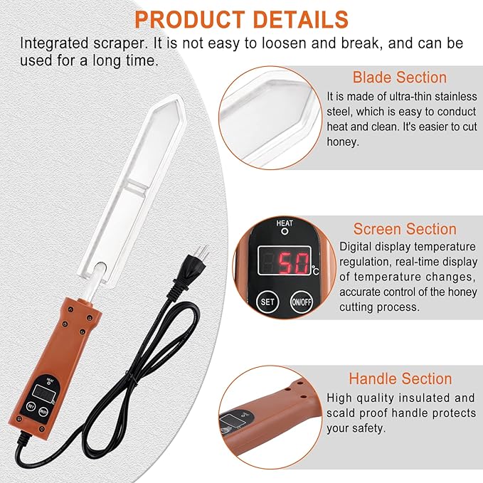 Heated Uncapping Knife